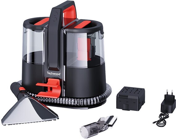 Techwood TAN8005R tepovač AKU, čistič koberců