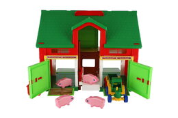 Domeček Farma stáj 30x37cm v krabici 59x40x15cm Wader