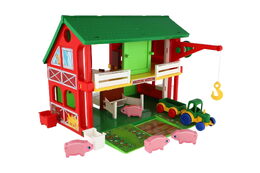 Domeček Farma stáj 30x37cm v krabici 59x40x15cm Wader