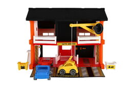 Auto servis 2 patra + 3 auta plast v krabici 59x39x15cm  Wader