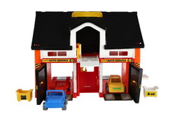 Auto servis 2 patra + 3 auta plast v krabici 59x39x15cm  Wader