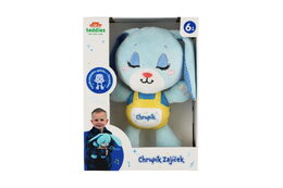 Zajíček Chrupík usínáček plyš/plast na baterie se zvukem se světlem v krabici 22x30x10,5cm 6m+