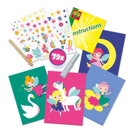 Kreativní sada obtisků + třpytky