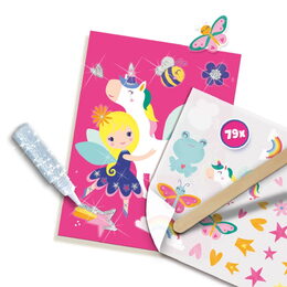 Kreativní sada obtisků + třpytky