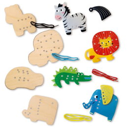 Kreativní navlékací sada - Džungle se zvířátky