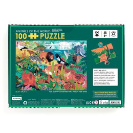 Mudpuppy Zvířata světa Puzzle100 dílků