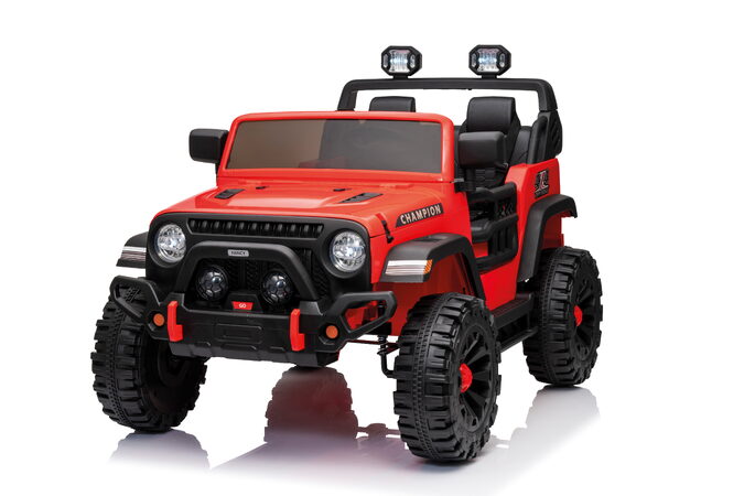 Dětský elektrický JEEP červený + dálkový ovladač