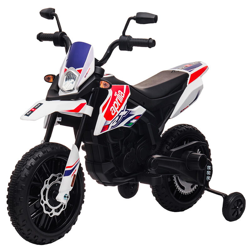 Dětská elektrická motorka APRILIA RX-125 bílá