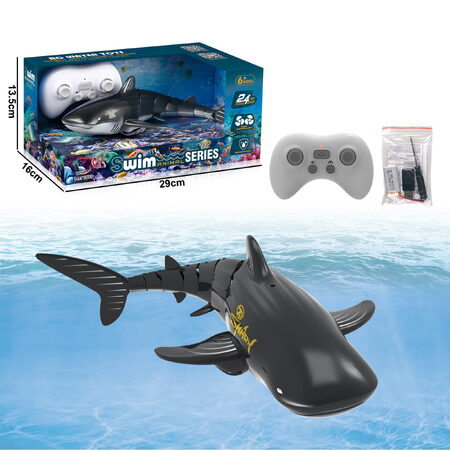 R/C Velryba s vodní fontánou - černá