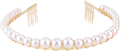 PINK - Čelenka s perlami