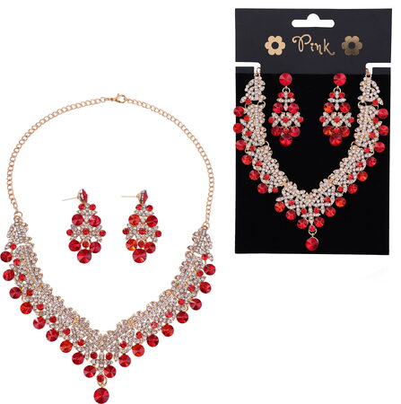 PINK - set Náhrdelník a náušnice Princess Dream