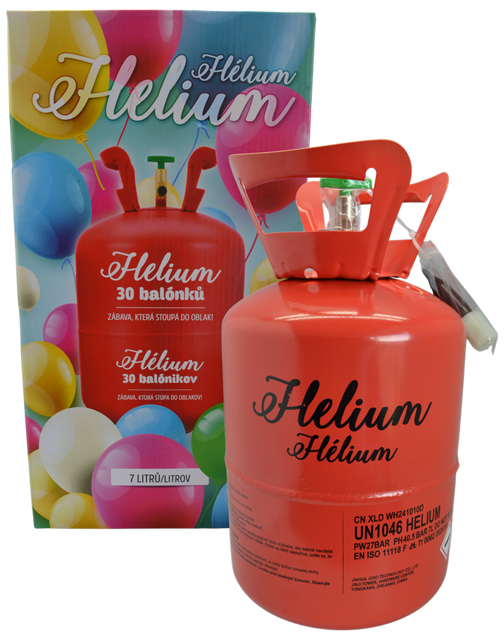 Helium na 30 balónků
