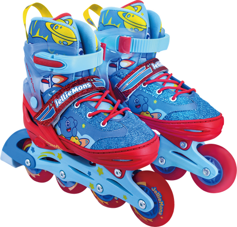 Dětské kolečkové brusle - Modro-červené (vel. 30-33)