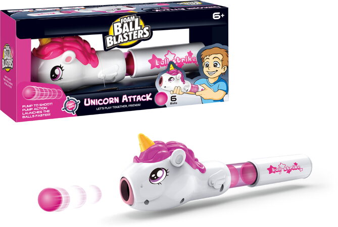 Airsoftová zbraň Jednorožec se 6 míčky