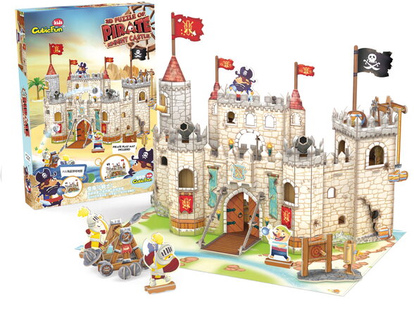 CubicFun - Puzzle 3D Pirátský hrad 183 dílků
