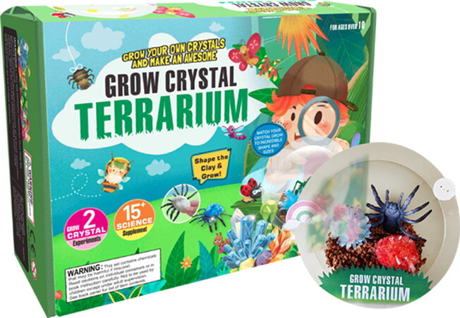 Rostoucí krystaly v teráriu