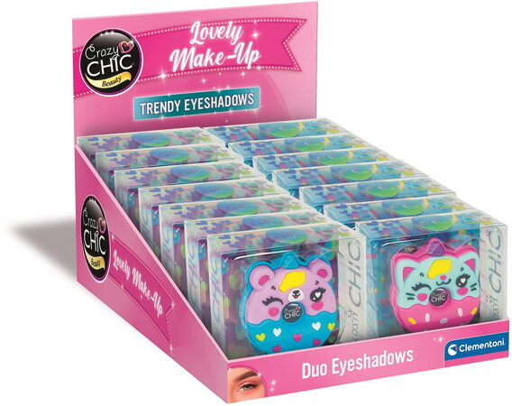 Clementoni - CRAZY CHIC paletka očních stínů Zvířátka