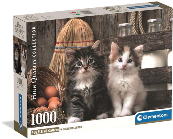 Clementoni - Puzzle 1000 Roztomilá koťata