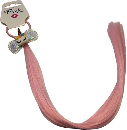 Spona do vlasů s copánkovým příčeskem - Jednorožec