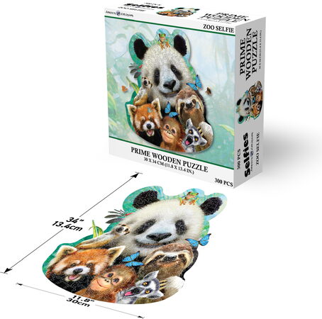 PRIME 3D Dřevěné PUZZLE - Afrika 300 dílků