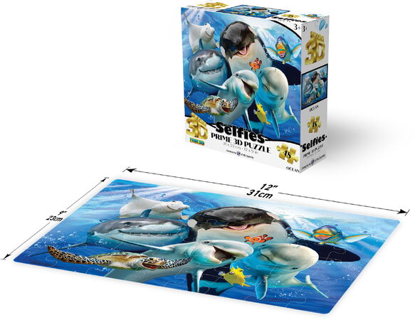 PRIME 3D PUZZLE - Selfie v oceánu 48 dílků