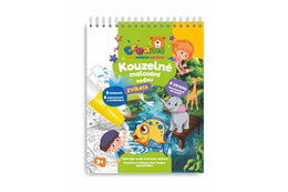 Kouzelné malování vodou/blok s tužkou zvířátka created 4 listy 17x23x2cm