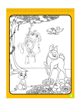 Kouzelné malování vodou/blok s tužkou zvířátka created 4 listy 17x23x2cm