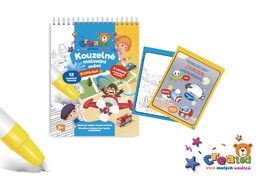 Kouzelné malování vodou/blok s tužkou doprava created 4 listy 17x23x2cm