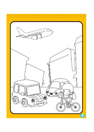 Kouzelné malování vodou/blok s tužkou doprava created 4 listy 17x23x2cm