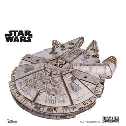 Ugears 3D dřevěná mechanická skládačka Star Wars Millennium Falcon