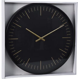 SEGNALE Nástěnné hodiny 50x4 cm černé KO-837000350
