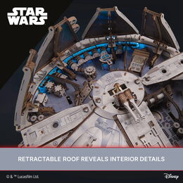 Ugears 3D dřevěná mechanická skládačka Star Wars Millennium Falcon