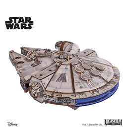 Ugears 3D dřevěná mechanická skládačka Star Wars Millennium Falcon