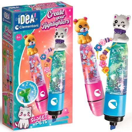 Clementoni - CRAZY CHIC zvýrazňovače Mazlíčci