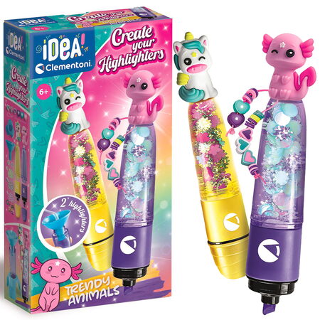 Clementoni - CRAZY CHIC zvýrazňovače Trendy zvířátka