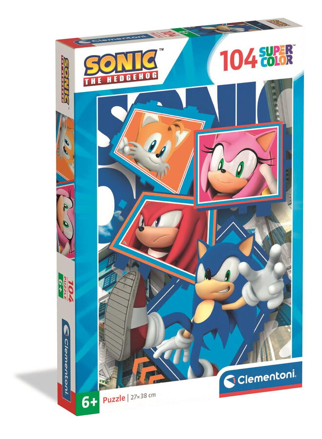 Clementoni - Puzzle 104 Sonic the Hedgehog