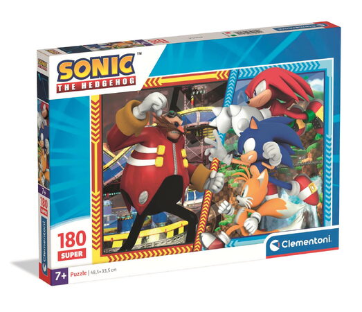 Clementoni - Puzzle 180 Super Sonic the Hedgehog