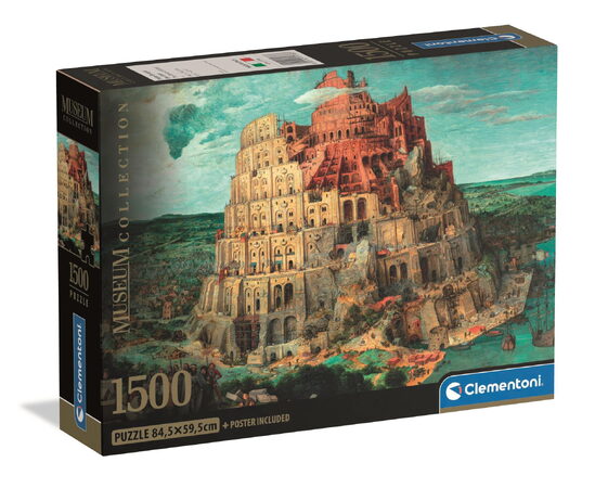 Clementoni - Puzzle 1500 Muzeum Babylonská věž