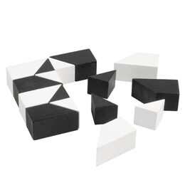 Detoa Hlavolam Tangram černobílý