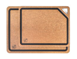 Prkénko krájecí G21 EcoCut z přírodní celulózy - sada 2 ks, hnědé