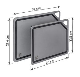 Prkénko krájecí G21 EcoCut z přírodní celulózy - sada 2 ks, grafitové