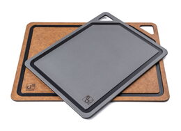 Prkénko krájecí G21 EcoCut z přírodní celulózy - sada 2 ks, hnědé/grafitové