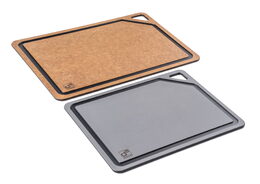 Prkénko krájecí G21 EcoCut z přírodní celulózy - sada 2 ks, hnědé/grafitové