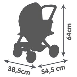 Hračka Smoby kombinovaný kočárek Maxi Cosi pro panenky světle růžový