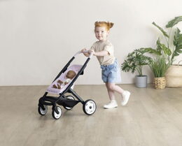 Hračka Smoby kombinovaný kočárek Maxi Cosi pro panenky světle růžový