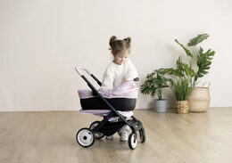 Hračka Smoby kombinovaný kočárek Maxi Cosi pro panenky světle růžový