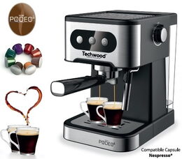 Techwood TCA156EXN kávovar 2v1