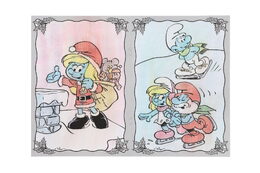 Omalovánky Maluj vodou A5 - Šmoulové 2 zimní 15x21cm