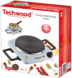 Techwood TPE151 elektrický vařič jednoplotýnkový