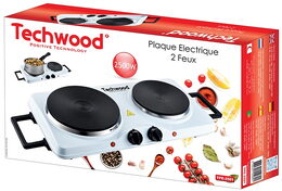 Techwood TPE2501 elektrický vařič dvouplotýnkový